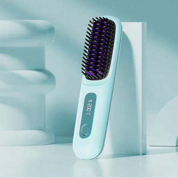 🔥⚡Summer Hot Sale 50% Off💁♀️Wireless Ceramic Heating Hair Straightening Comb