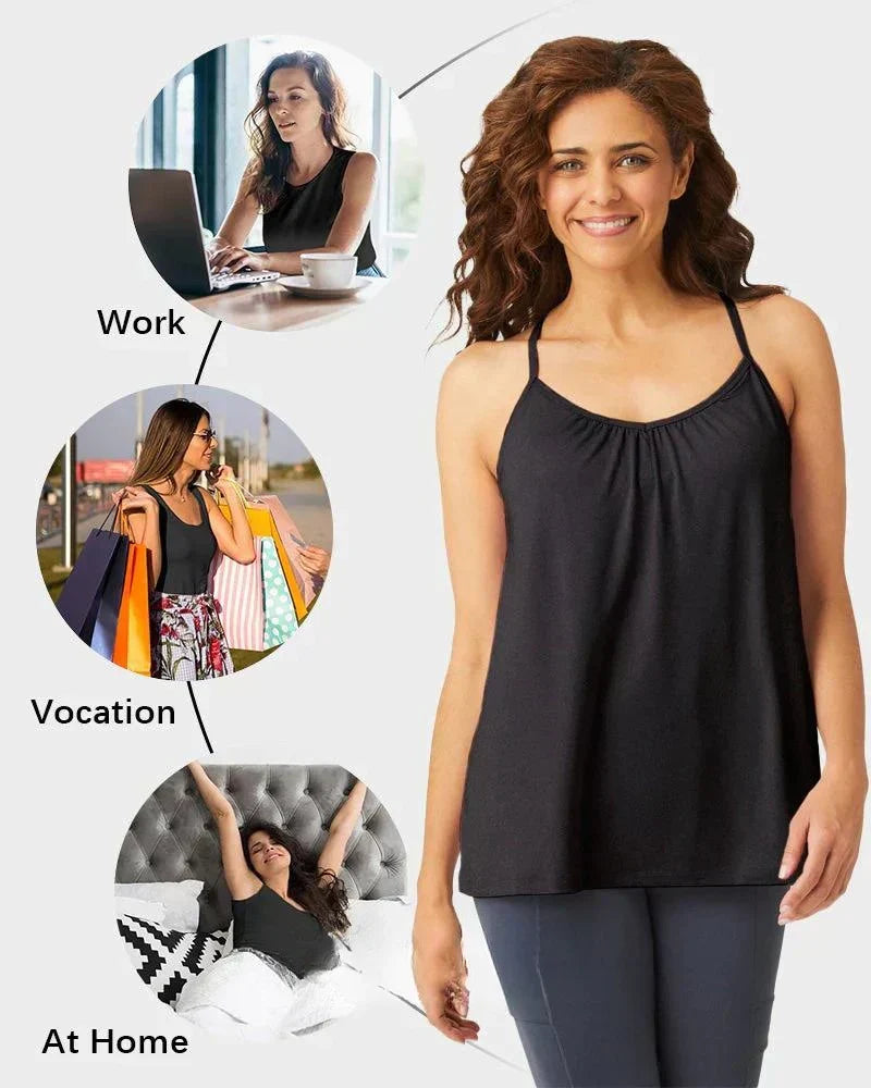 Women's Fly Free Cooling Tank Top with Built-in Bra