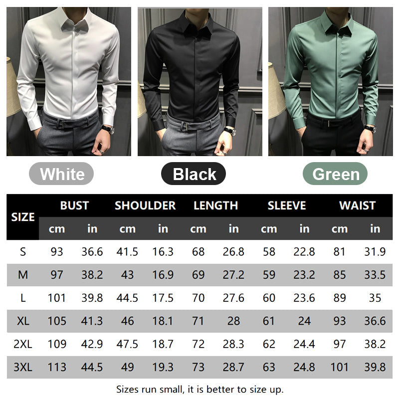 🎉2025 New Products Hot Sale✨Men's Wrinkle-Free Button-Down Shirt