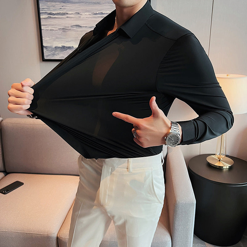 🎉2025 New Products Hot Sale✨Men's Wrinkle-Free Button-Down Shirt