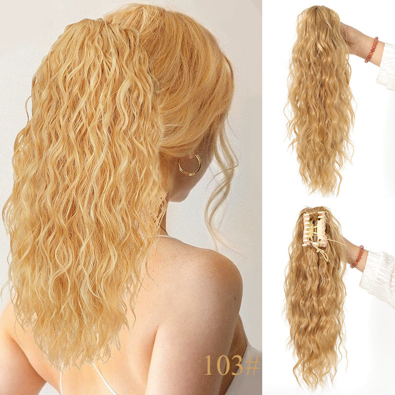 💜 LAST DAY PROMOTION - 50%OFF💜18 Inch Curly Wavy Frizzy Hair Extension with Ponytail✈️ free shipping