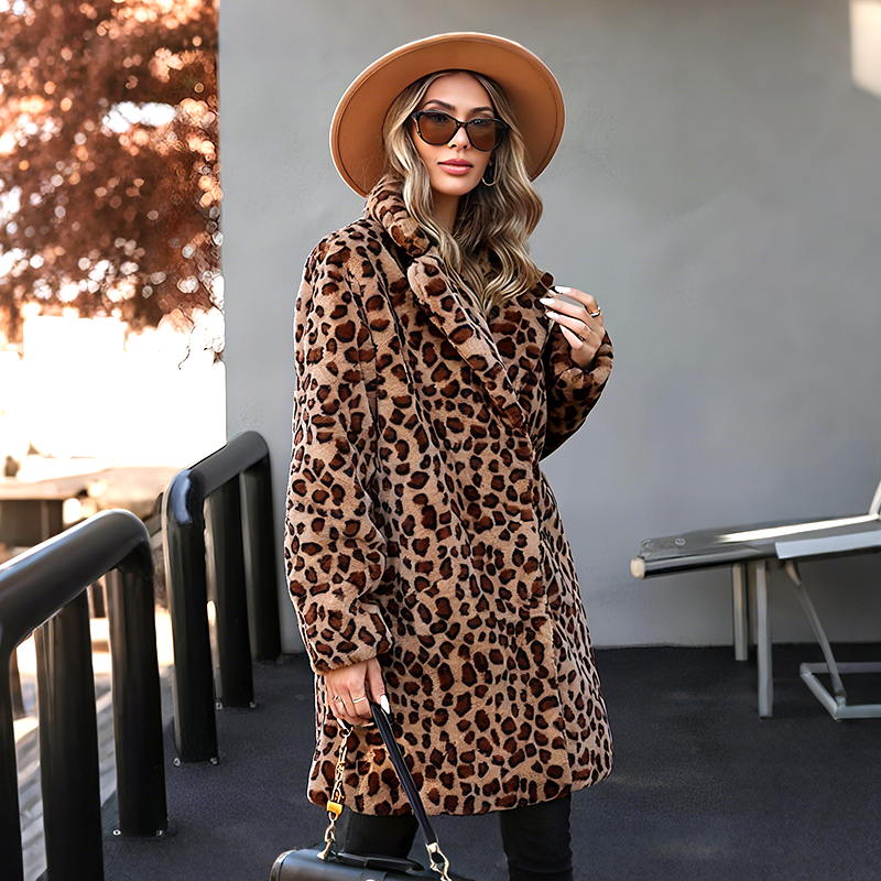 ✨Get 50% Off💖Women's Leopard Print Mid-Length Jacket