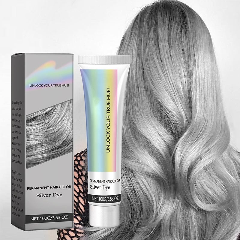 🏆#1 Bestselling🏆2-in-1 Natural Essence Extract Silver Hair Dye