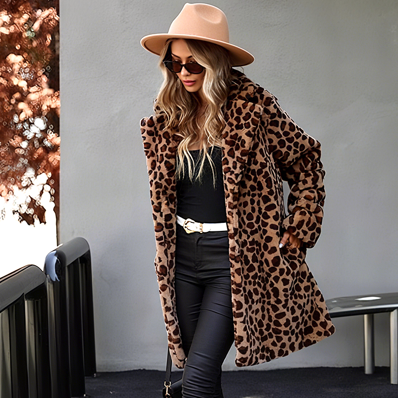 ✨Get 50% Off💖Women's Leopard Print Mid-Length Jacket