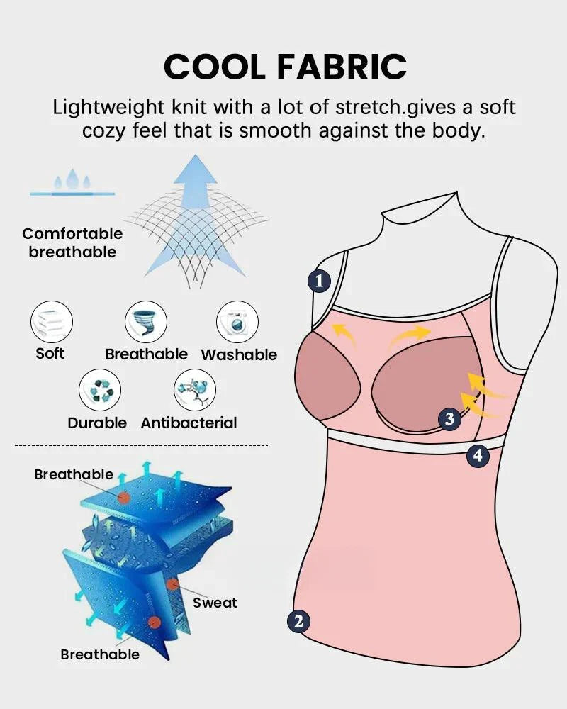 Women's Fly Free Cooling Tank Top with Built-in Bra