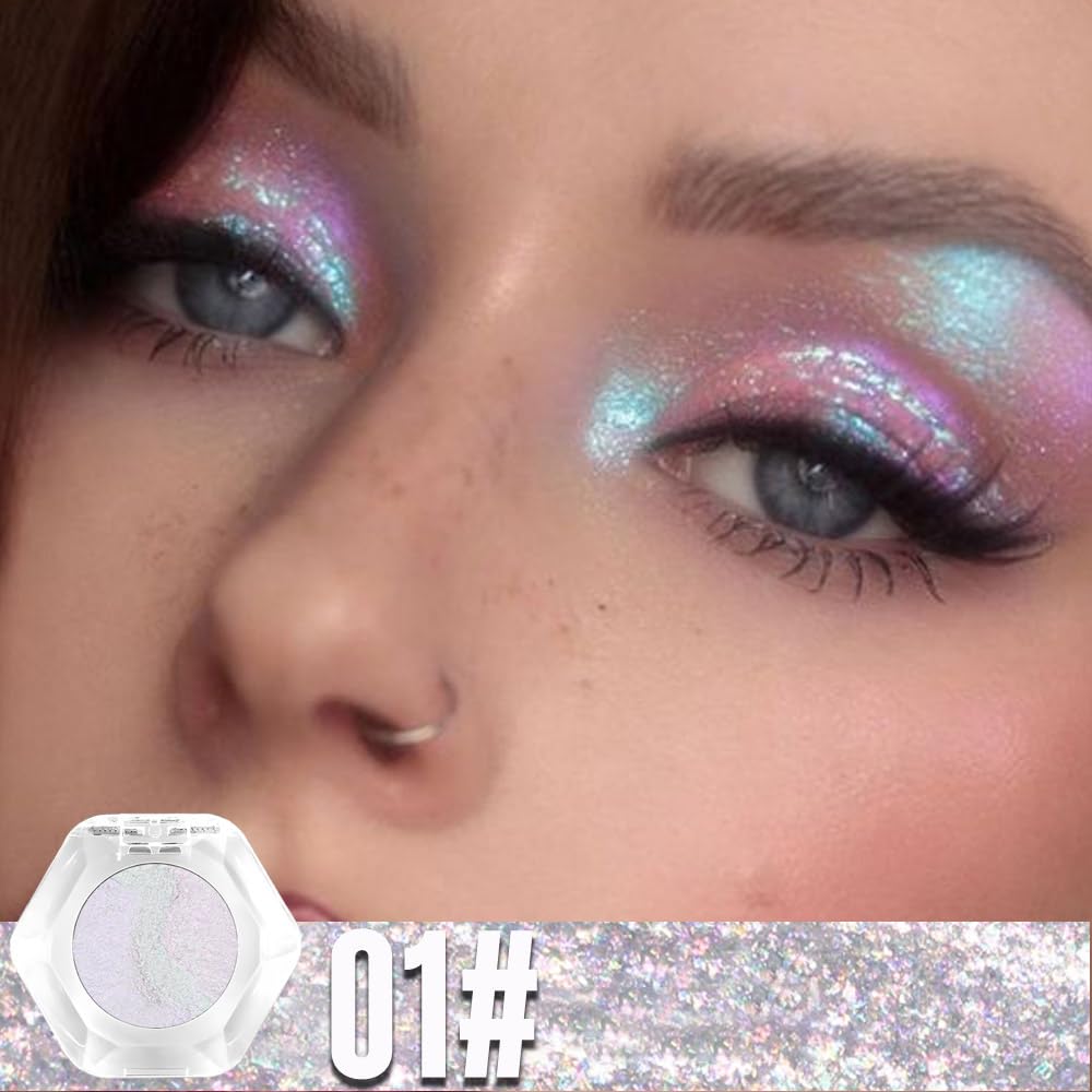🔥This Week's Special Price:£6.99!!🔥Double chrome eye shadow