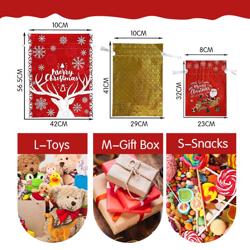 š„Buy 2 Get 1 Freeš
šChristmas Gift Bag With Drawstring