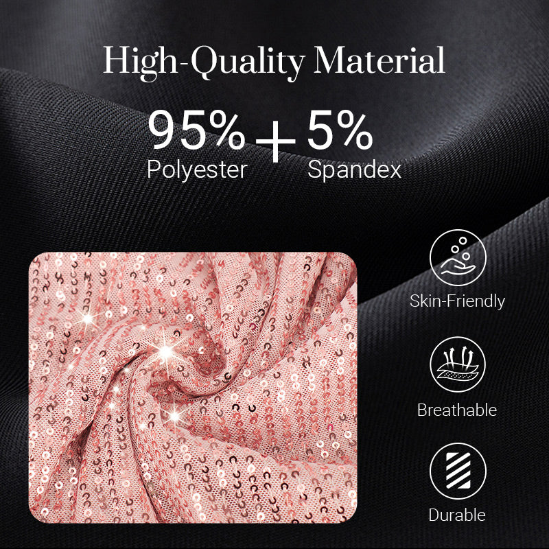 💜 Women's One Shoulder Sequin Sparkling Party Club Dress