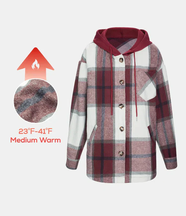 🍂Fall Specials🍂Pocket Plaid Shirt Jacket - buy 3 free shipping