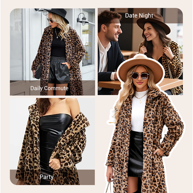 ✨Get 50% Off💖Women's Leopard Print Mid-Length Jacket
