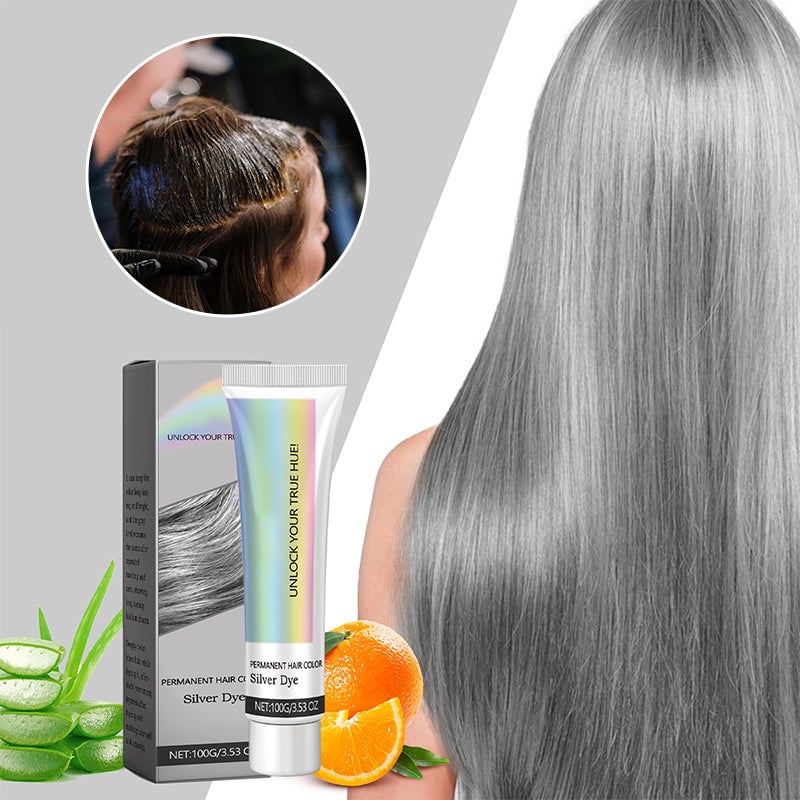 🏆#1 Bestselling🏆2-in-1 Natural Essence Extract Silver Hair Dye