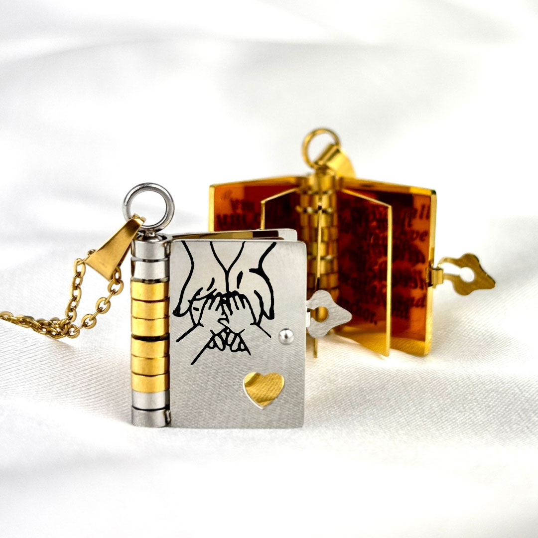 💗LAST DAY PROMOTION - 50%OFF💗My Little Star Book Necklace for Daughter, Birthday Day Gift Graduation Jewelry of Love