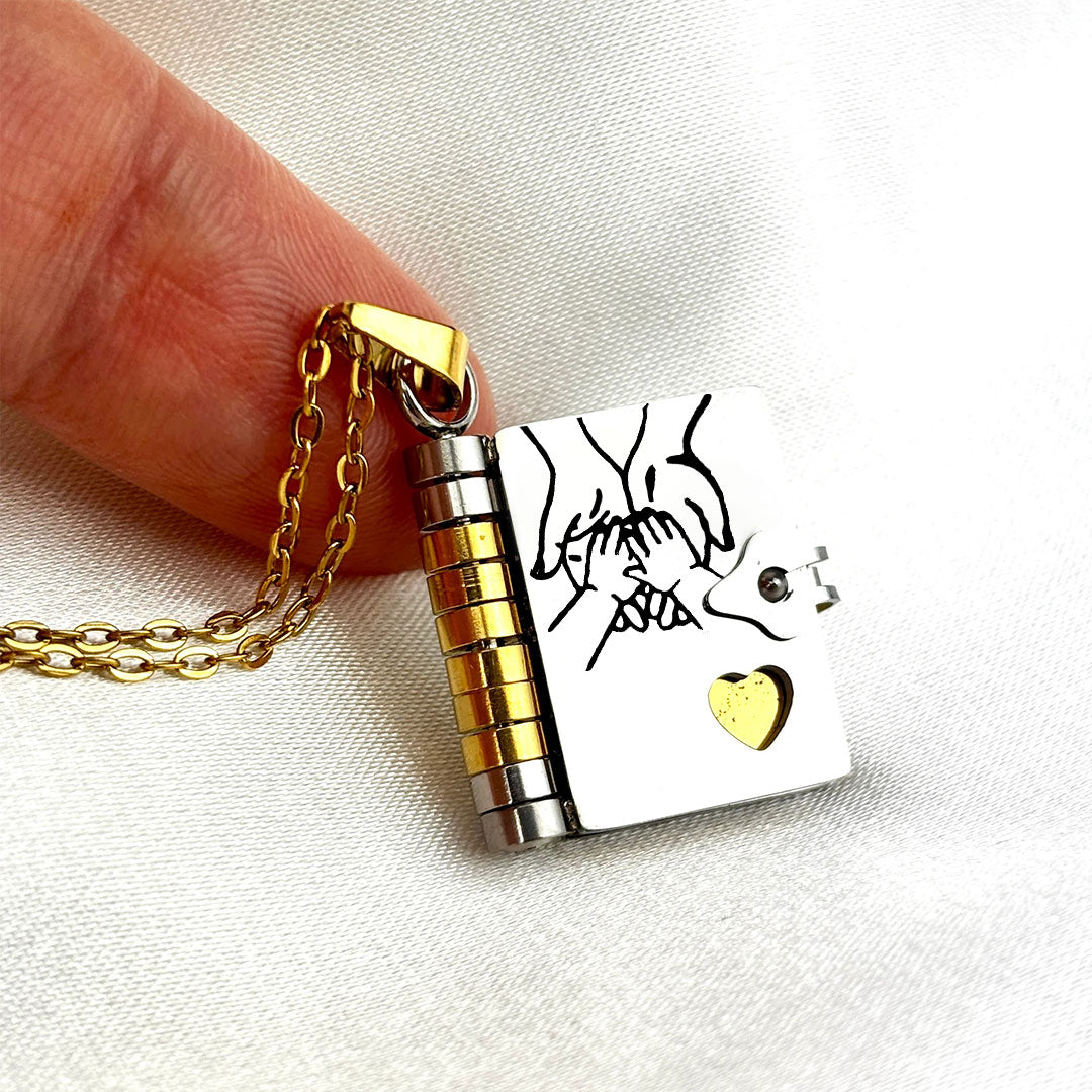 💗LAST DAY PROMOTION - 50%OFF💗My Little Star Book Necklace for Daughter, Birthday Day Gift Graduation Jewelry of Love
