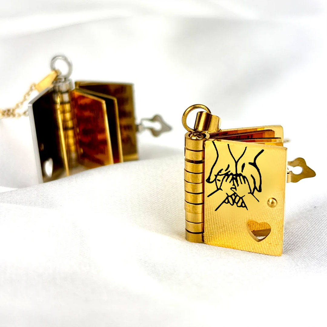 💗LAST DAY PROMOTION - 50%OFF💗My Little Star Book Necklace for Daughter, Birthday Day Gift Graduation Jewelry of Love