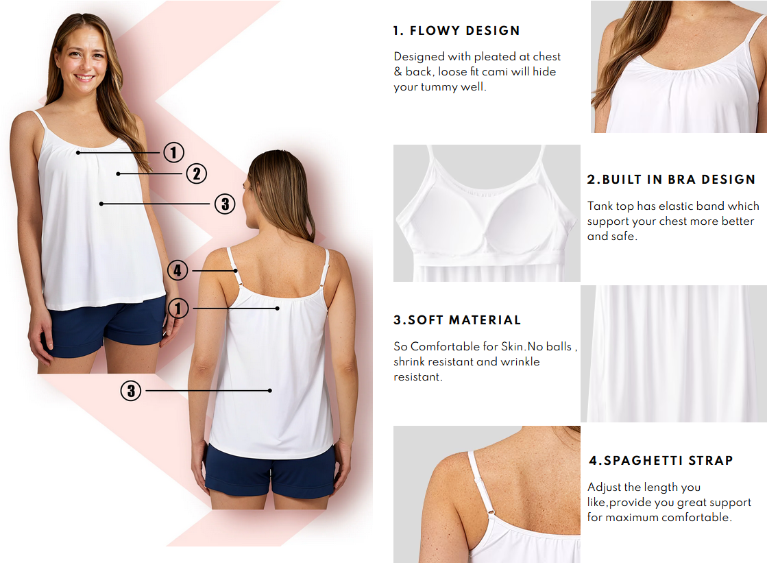 Women's Fly Free Cooling Tank Top with Built-in Bra