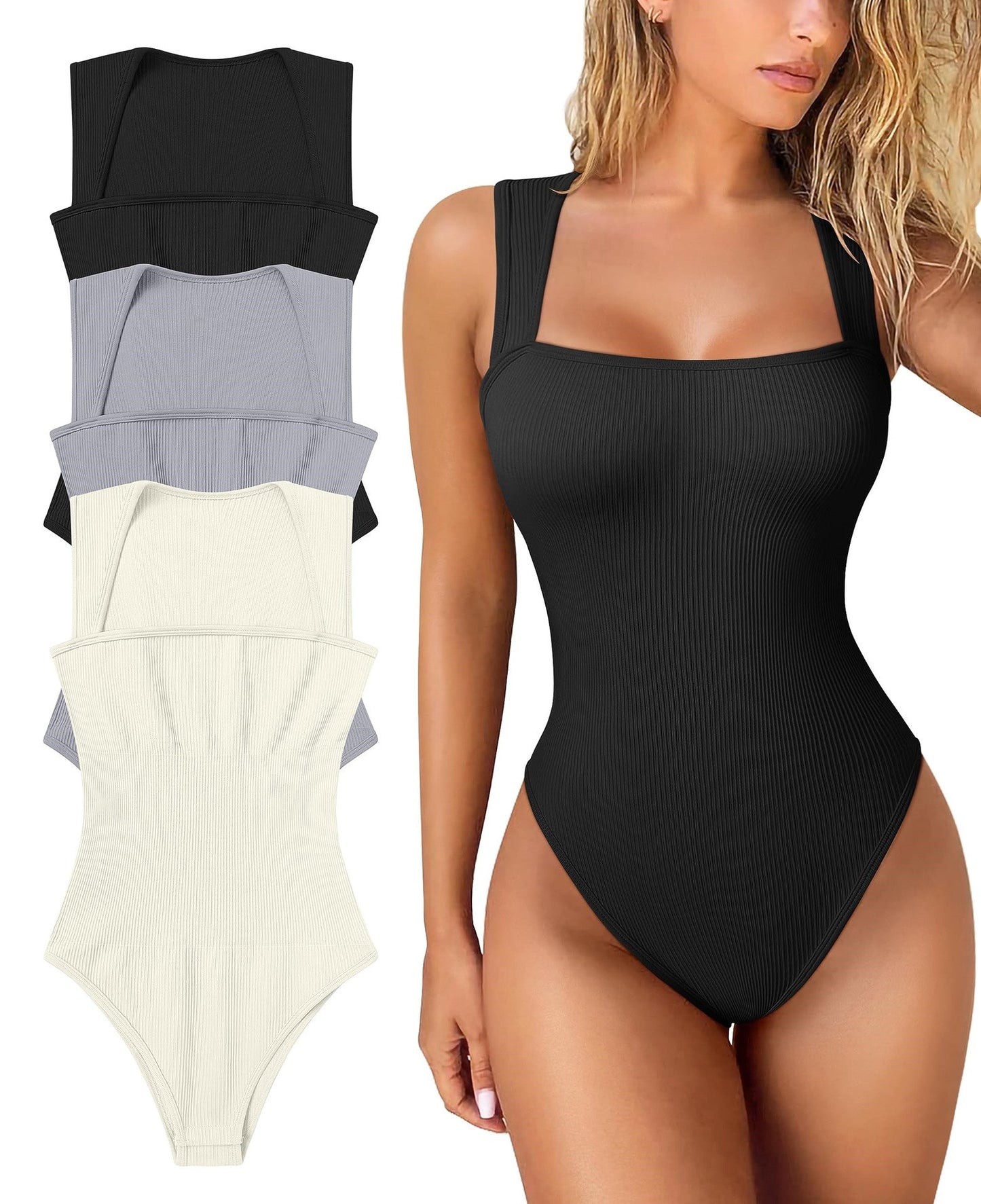 🎁LAST DAY SALE-50% OFF🎁Sleeveless Tummy Control Tank Tops Bodysuits