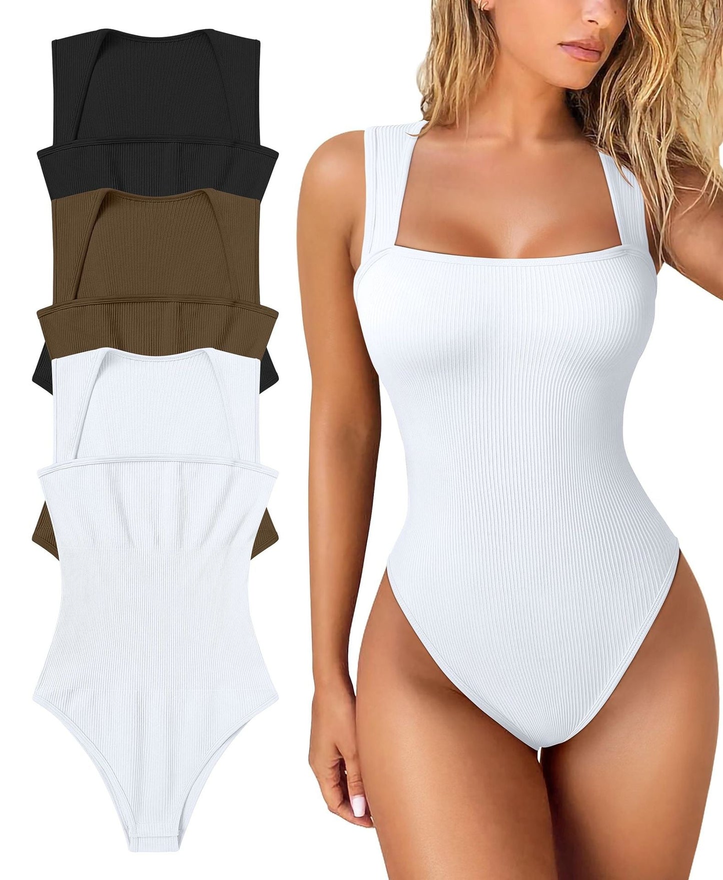 🎁LAST DAY SALE-50% OFF🎁Sleeveless Tummy Control Tank Tops Bodysuits
