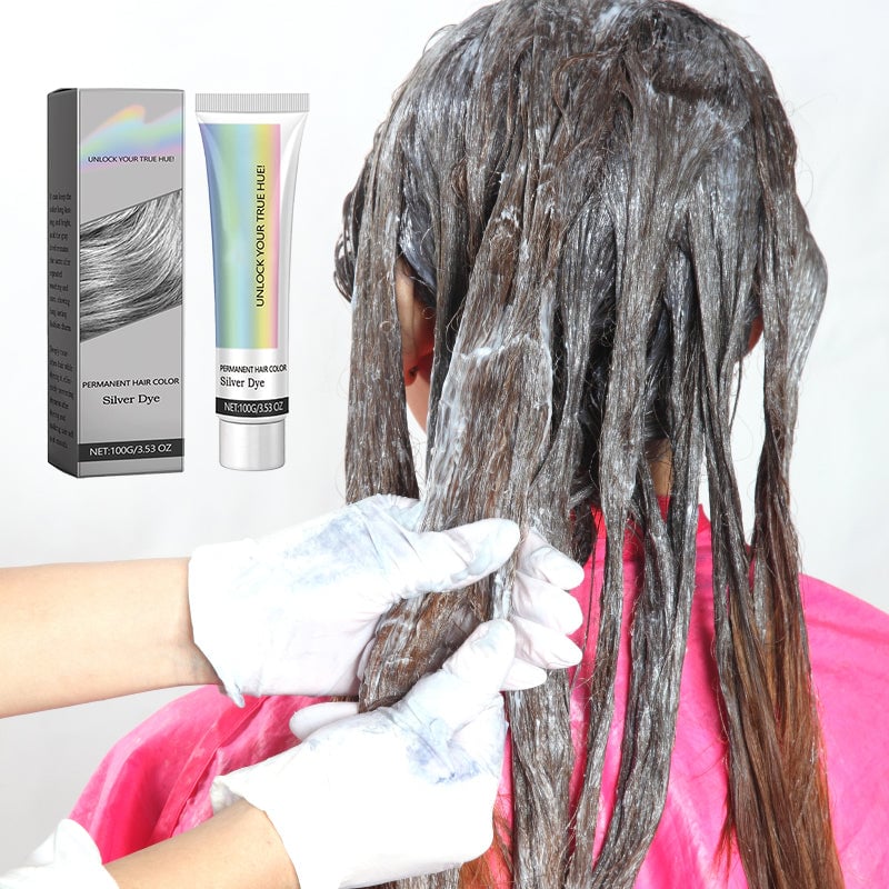🏆#1 Bestselling🏆2-in-1 Natural Essence Extract Silver Hair Dye
