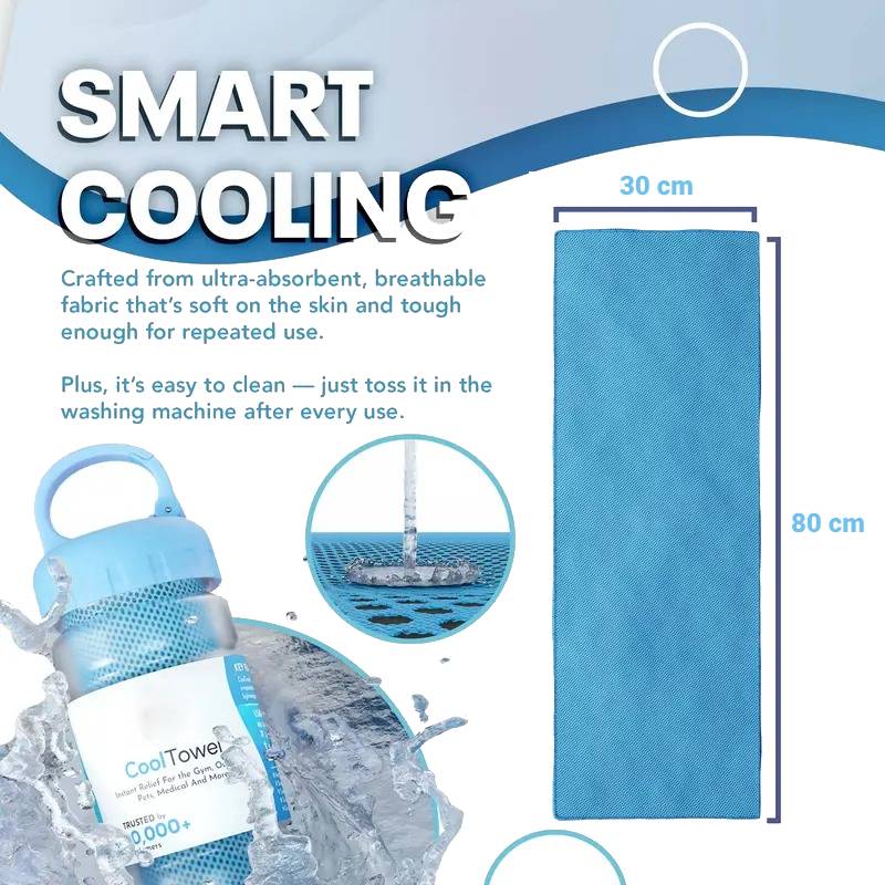 🎁Last Day Buy 1 Get 1 Free (Each only £3.99)🔥Absorbent Quick-Drying Gym Cooling Towels