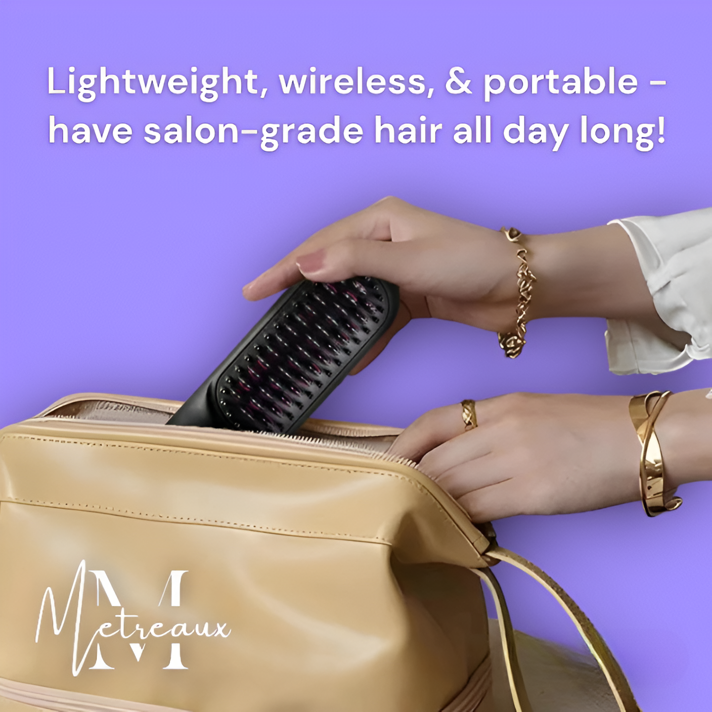 🔥⚡Summer Hot Sale 50% Off💁♀️Wireless Ceramic Heating Hair Straightening Comb