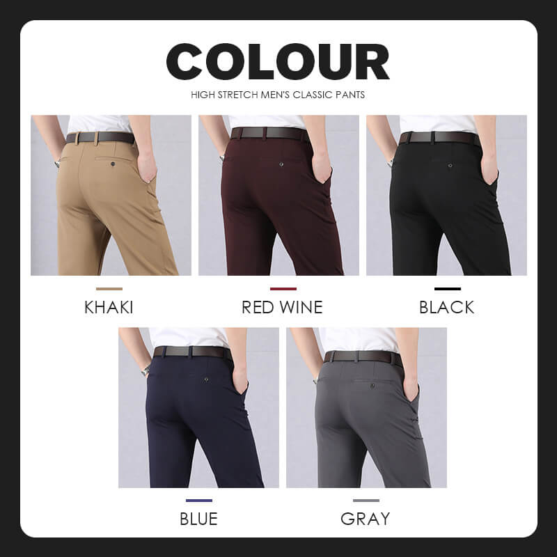 Men's High Stretch Classic Pants Lightweight Version