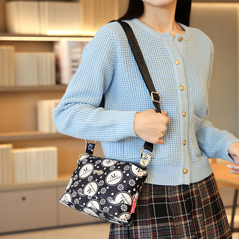 🔥Women's Multi-Pocket Printed Crossbody Bag