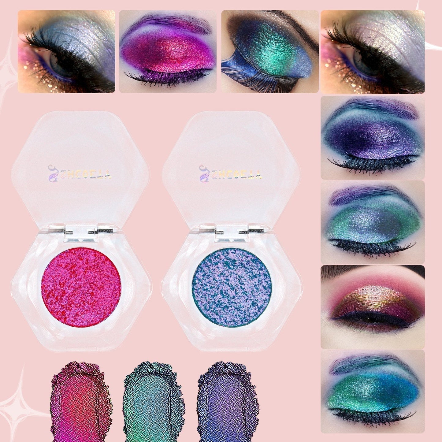 🔥This Week's Special Price:£6.99!!🔥Double chrome eye shadow