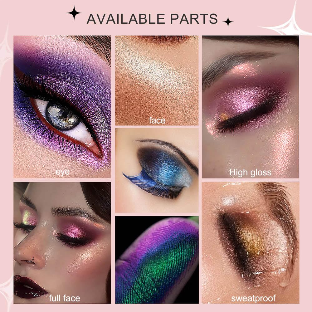 🔥This Week's Special Price:£6.99!!🔥Double chrome eye shadow