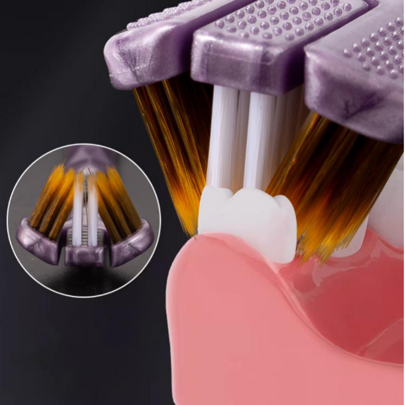 šLAST DAY - BUY 1 GET 1 FREEšTri-Head Multi-Angle Cleaning Toothbrush