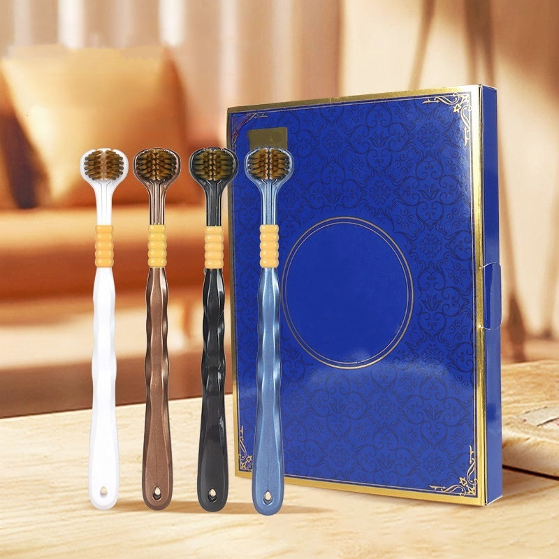 šLAST DAY - BUY 1 GET 1 FREEšTri-Head Multi-Angle Cleaning Toothbrush