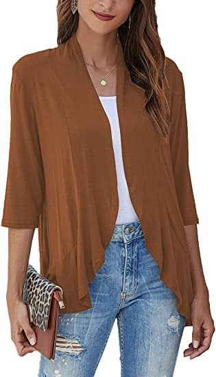 🔥Free Shipping +5% to 20% OFF 🔥💖Casual Lightweight Cardigans With Open Front For Women💖