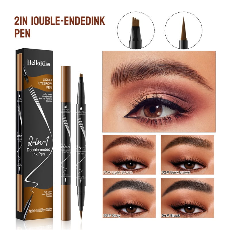 Buy 1 Get 1 Free 🎊🎁2-In-1 Waterproof Long-Lasting Eyebrow Pen