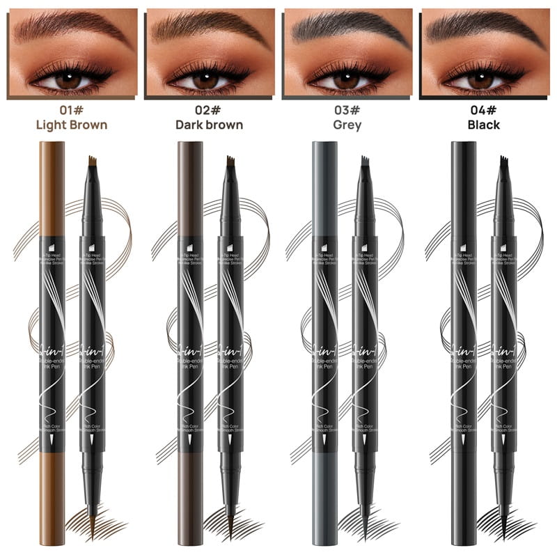 Buy 1 Get 1 Free 🎊🎁2-In-1 Waterproof Long-Lasting Eyebrow Pen