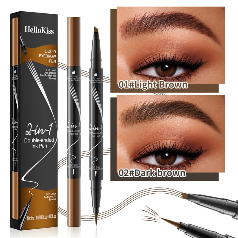 Buy 1 Get 1 Free 🎊🎁2-In-1 Waterproof Long-Lasting Eyebrow Pen