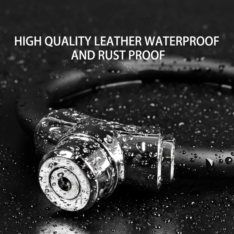 Portable Anti-Theft Ring-Shaped Steel Cable Lock for Bicycles