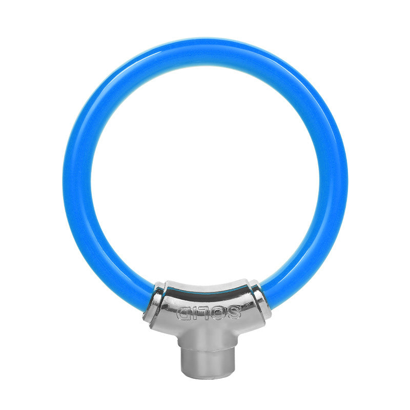 Portable Anti-Theft Ring-Shaped Steel Cable Lock for Bicycles