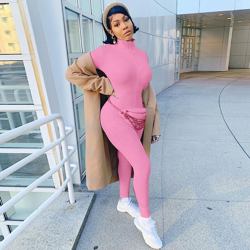 🔥Hot Sale🔥High Neck Slim Stretch One-piece Fitness Bodysuit