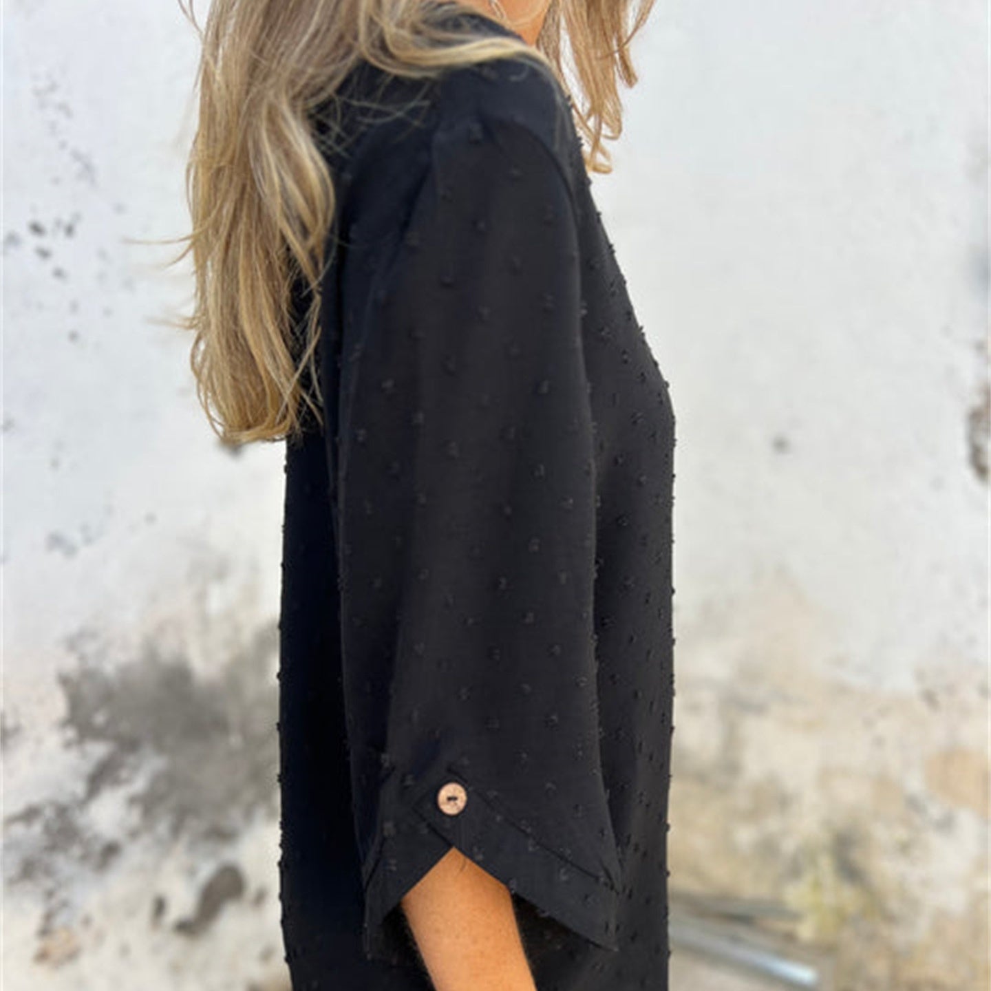 Seasonal Specials Women's Casual Round Neck Jacquard Top