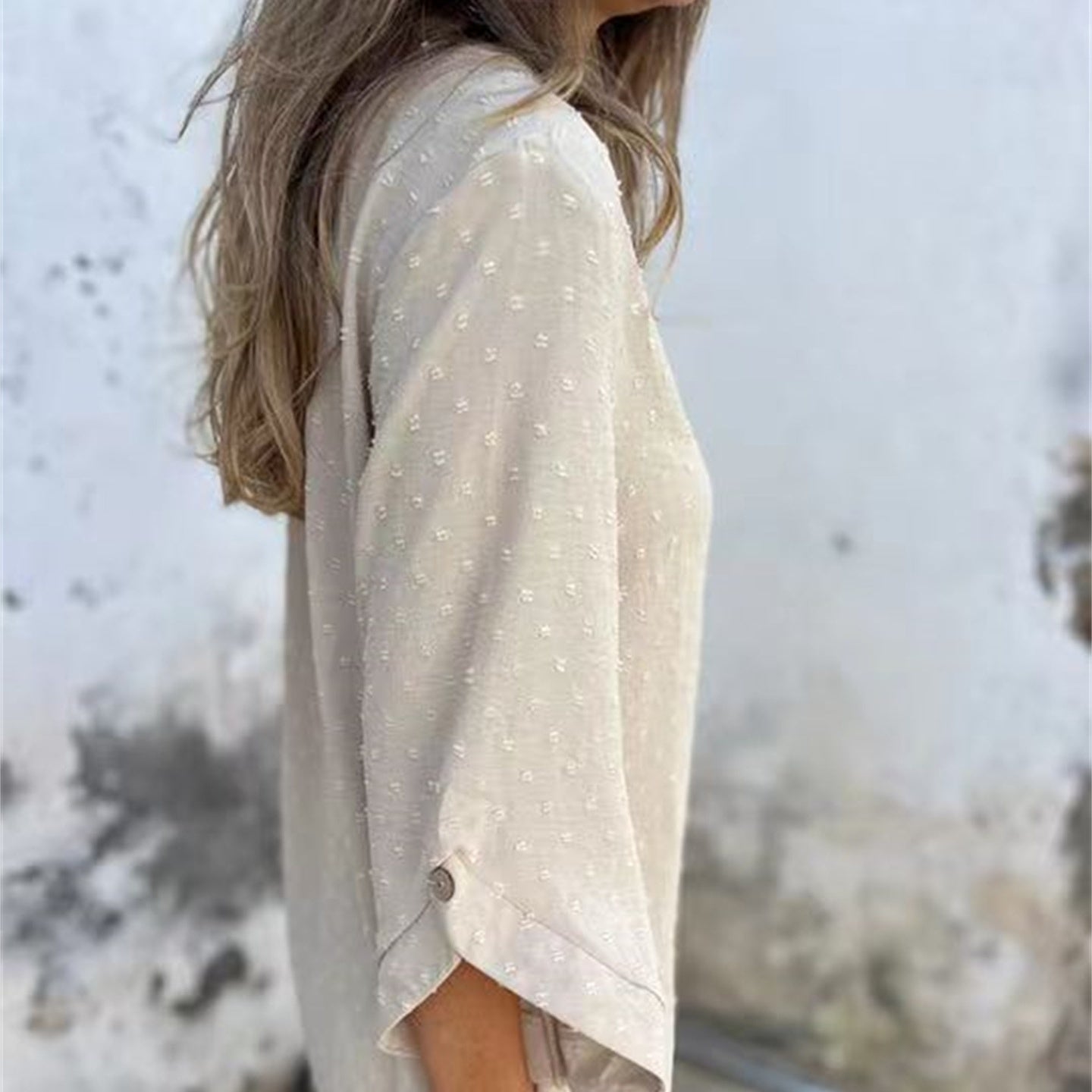 Seasonal Specials Women's Casual Round Neck Jacquard Top