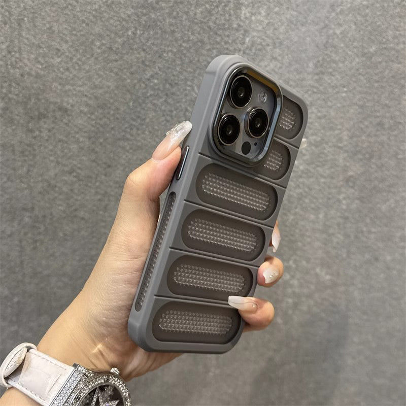 Breathable Phone Case with Cooling Ports for iPhone 16-13 Series