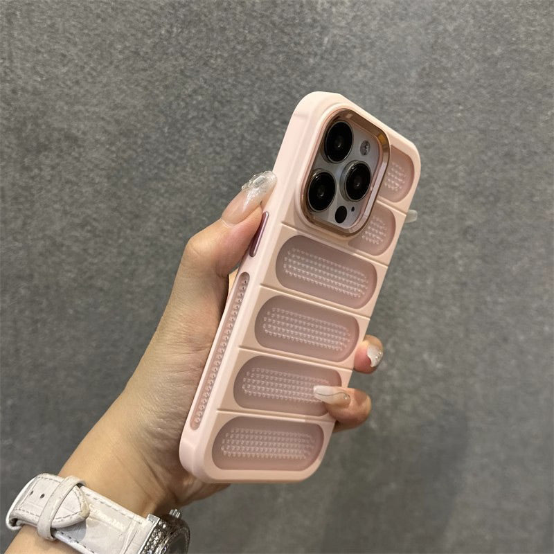 Breathable Phone Case with Cooling Ports for iPhone 16-13 Series