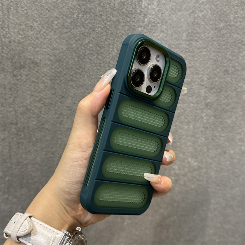 Breathable Phone Case with Cooling Ports for iPhone 16-13 Series