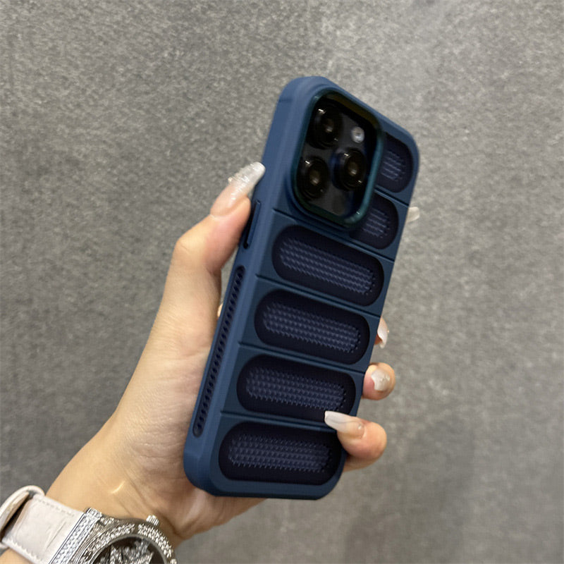 Breathable Phone Case with Cooling Ports for iPhone 16-13 Series