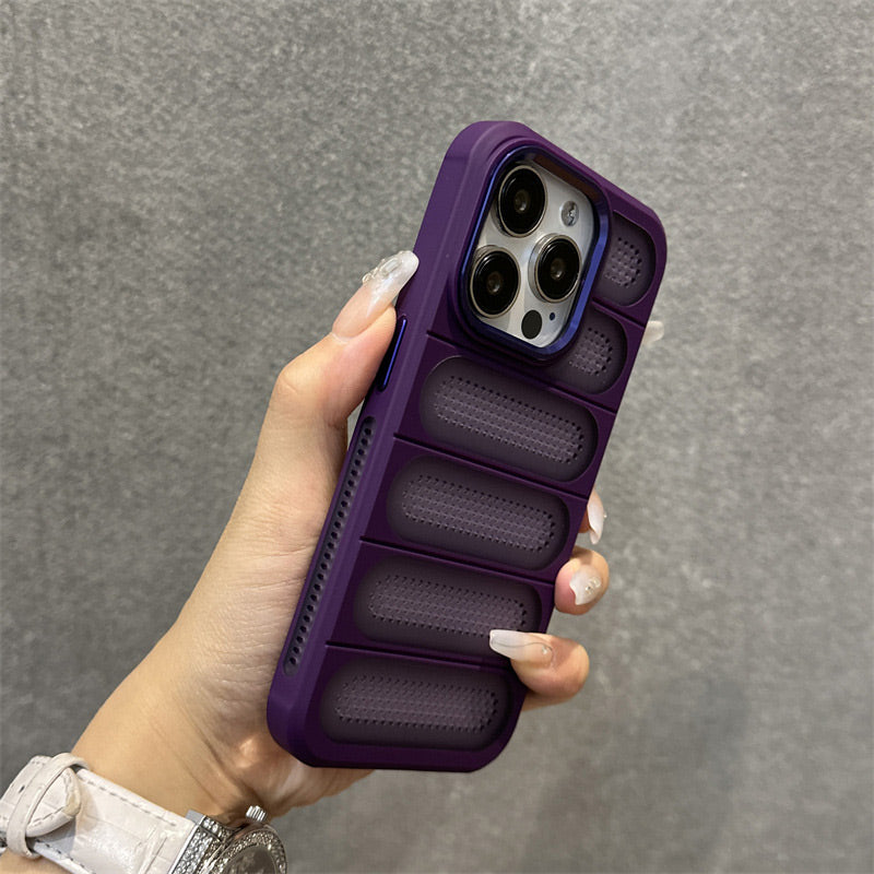 Breathable Phone Case with Cooling Ports for iPhone 16-13 Series