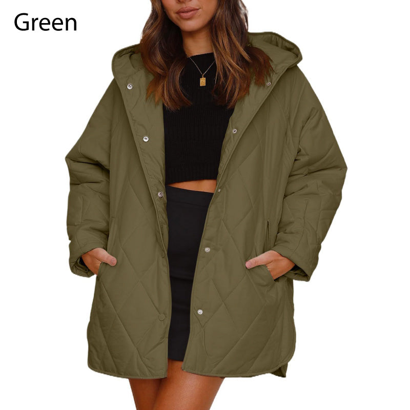 ⏳Time-limited Special⏰Women's Winter Trendy Lightweight Hooded Quilted Jacket✈️ free shipping