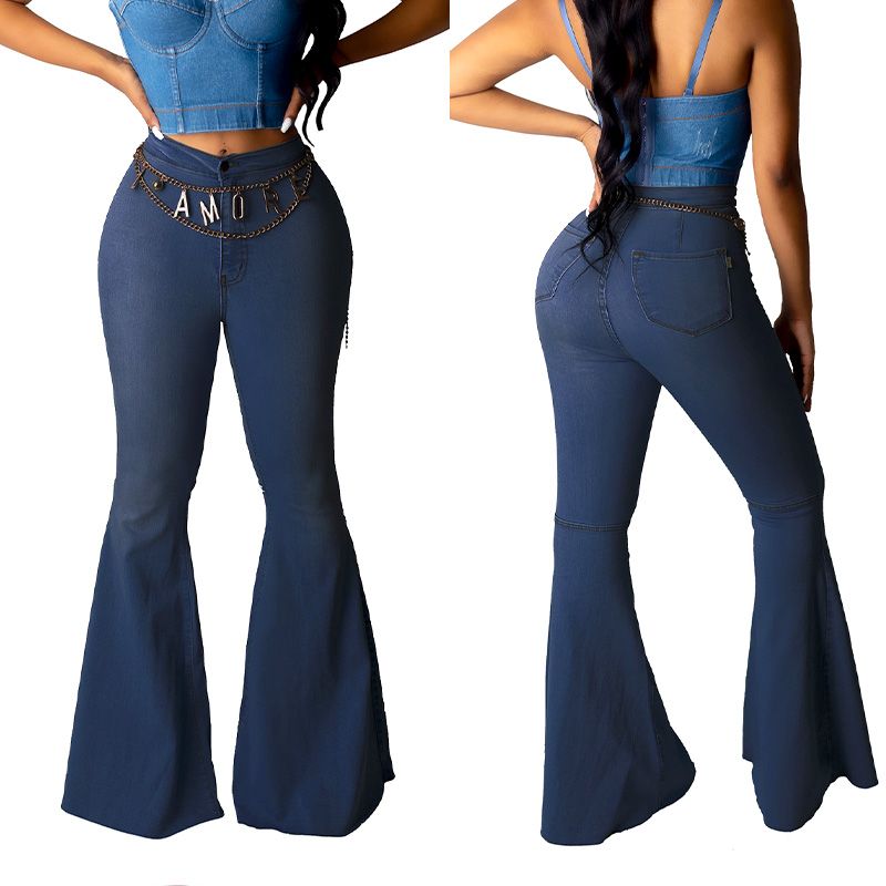 🥰 limited-time offer price 🥰Women’s High-waist Stretch Flared Denim Pants ✈️2pcs free shipping