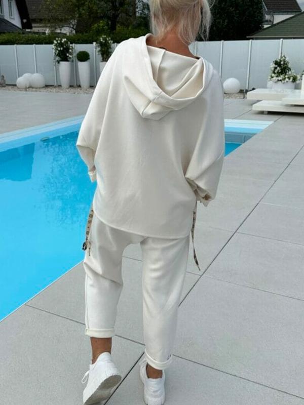 🍂 Limited Time 60% OFF🍂Women's comfytwo-piece hoodie set in plain colours