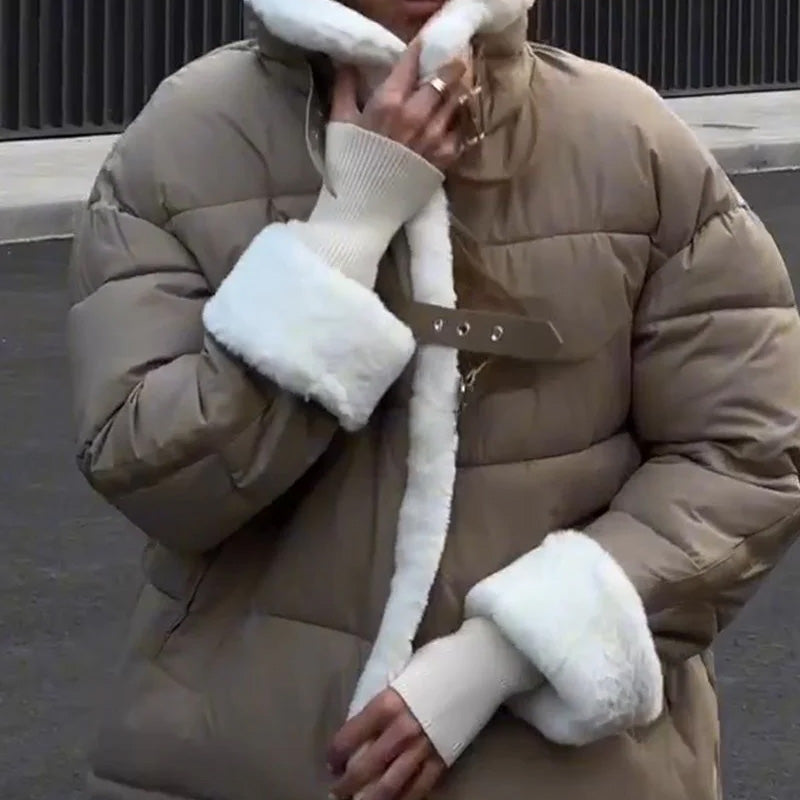 ❄️Free Shipping--New winter products-59% OFF❄️Women's Thick Warm Splicing Short Jacket