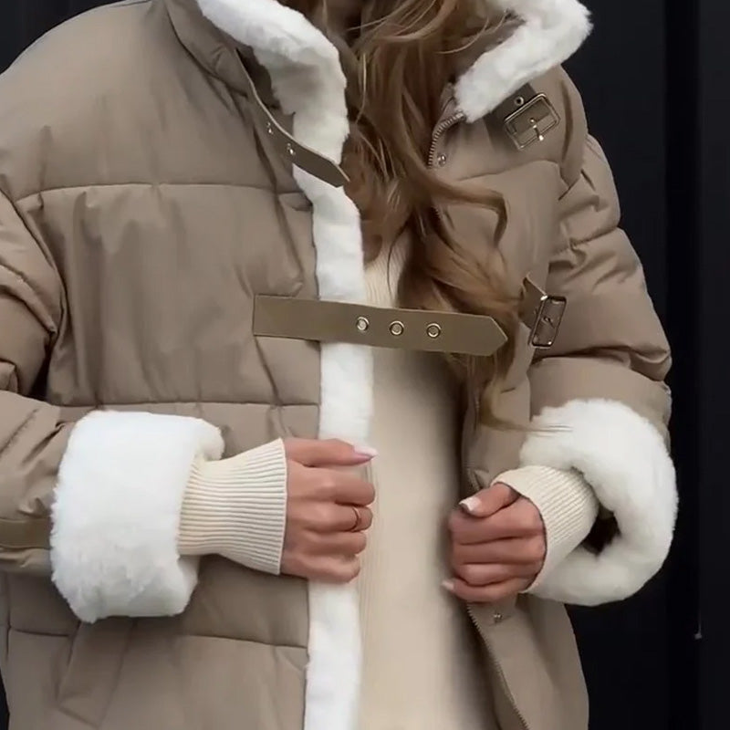 ❄️Free Shipping--New winter products-59% OFF❄️Women's Thick Warm Splicing Short Jacket
