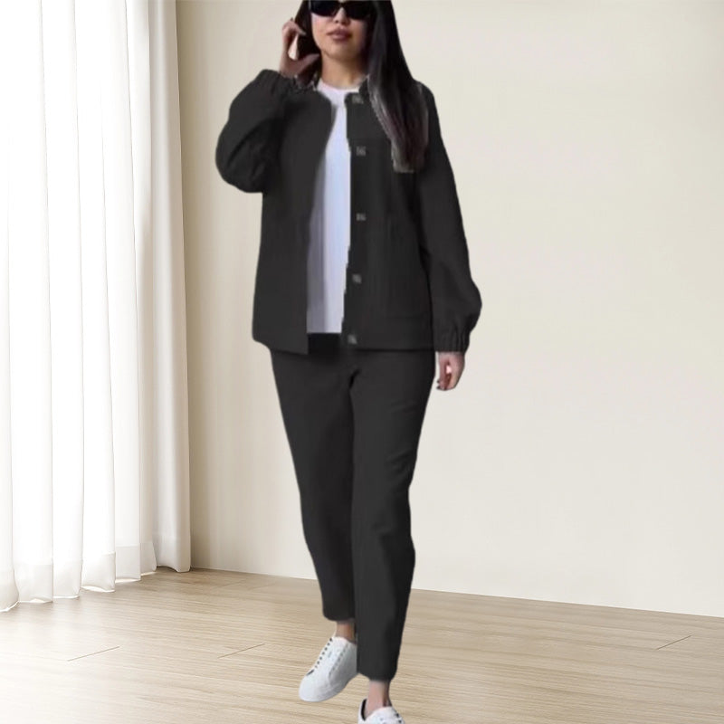 ✨Autumn Winter Series✨Casual Button Down Top & Pants Set